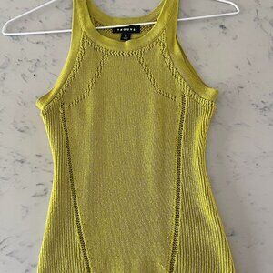 Trouve Green Yellow Racerback Tank